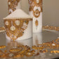 Golden Dreams- Henna Inspired Candle and Thaali Plate Set