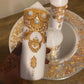 Golden Dreams- Henna Inspired Candle and Thaali Plate Set