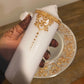 Golden Dreams- Henna Inspired Candle and Thaali Plate Set